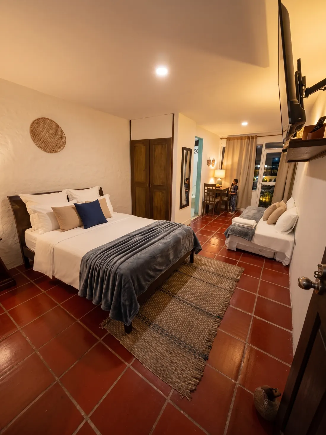 Habitación María Barilla: cama doble, cama sencilla y Smart TV