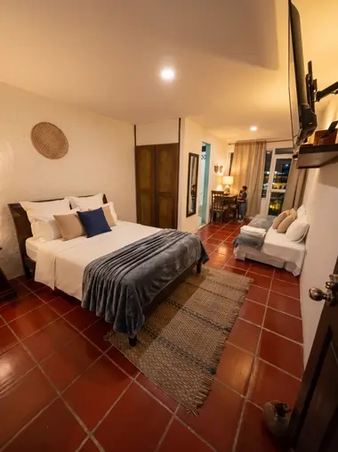 Habitación María Barilla: cama doble, cama sencilla y Smart TV